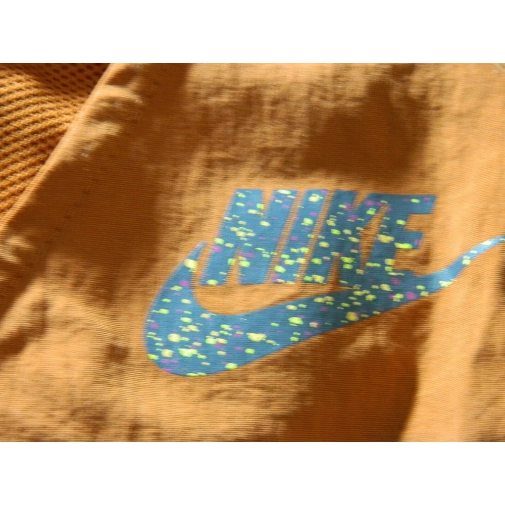 Nike Sportswear Romper Shorts Women Size X-Small Orange‎ Icon Clash